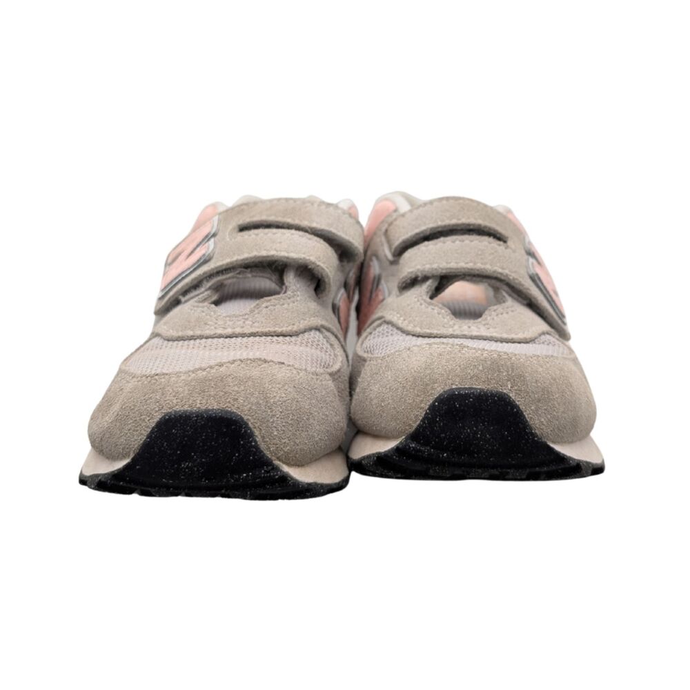 New Balance Gray 574 Hook Loop Sneakers Big Kid 1 - Picture 2 of 7